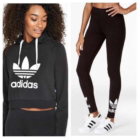 adidas leggings and top set